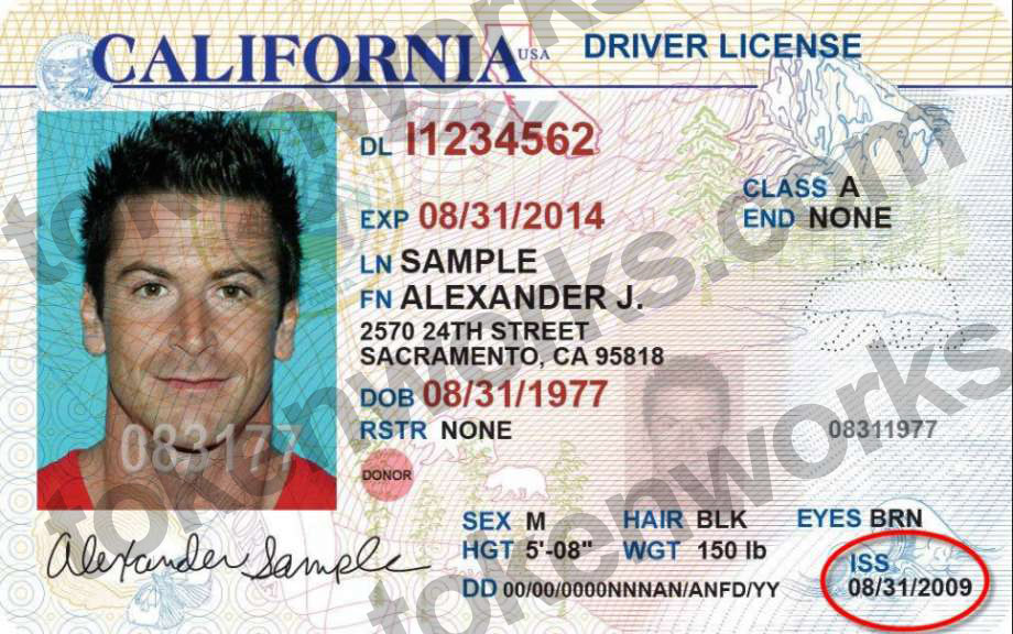 id template psd product california driver license